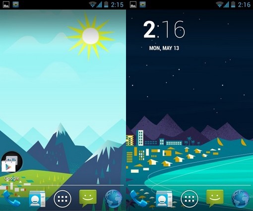 Google now wallpapers â changing wallpaper by time of day