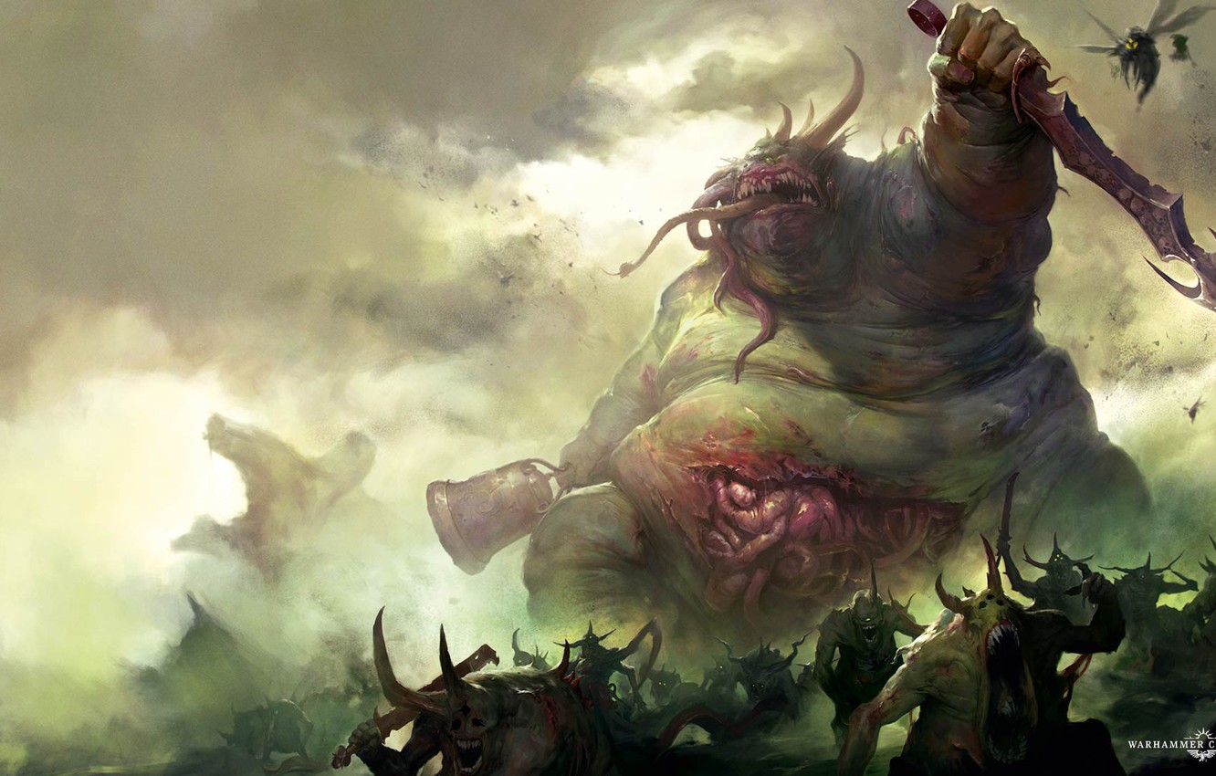 Wallpaper chaos demons chaos nurgl warhammer plague demons warhammer plague nurgle the great unclean great unclean one images for desktop section ñððñðññððºð