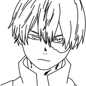 Todoroki coloring pages printable for free download