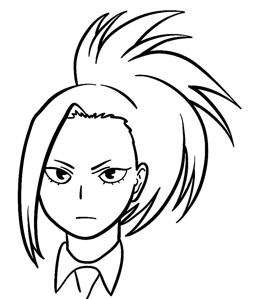 Momo yaoyorozu coloring pages printable for free download