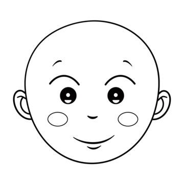 Baby faces baby face coloring pages outline sketch drawing vector masking drawing masking outline masking sketch png and vector with transparent background for free download