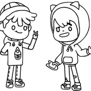 Toca boca coloring pages printable for free download