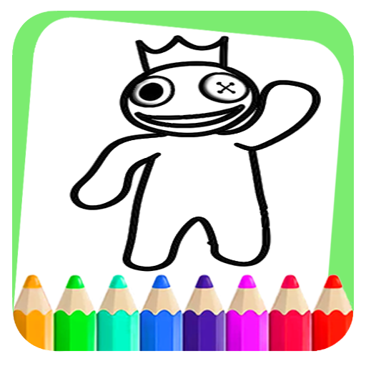 Rainbow fnf coloring book â apps on