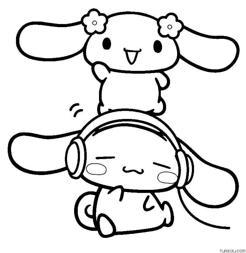 Cute sanrio coloring page