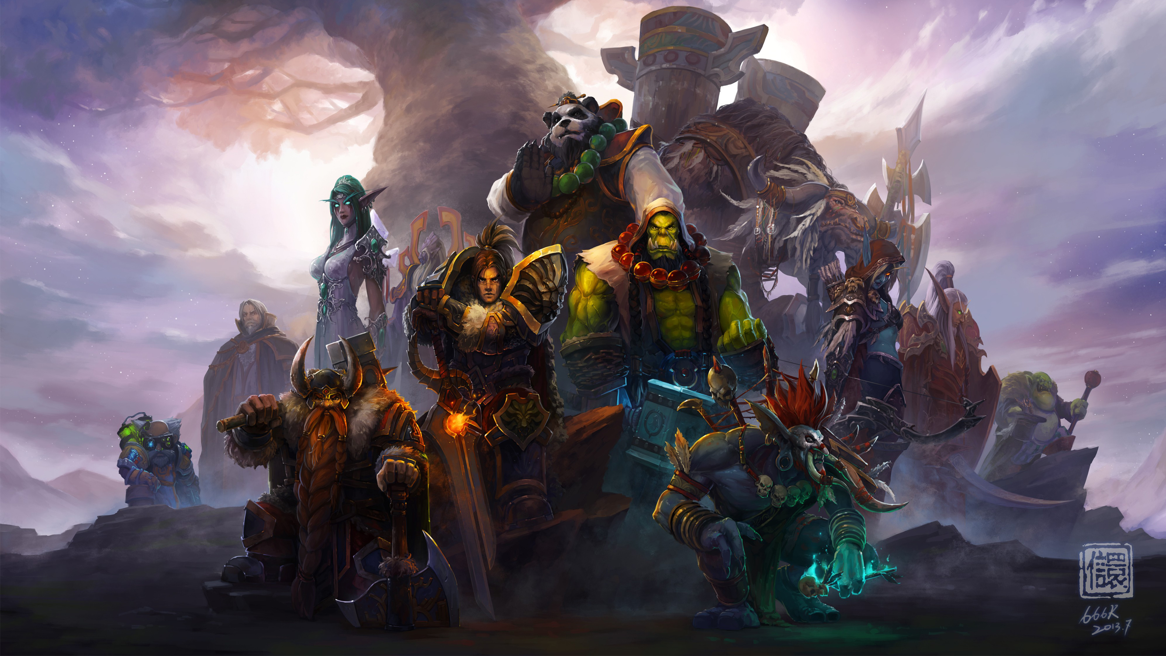 World of warcraft characters