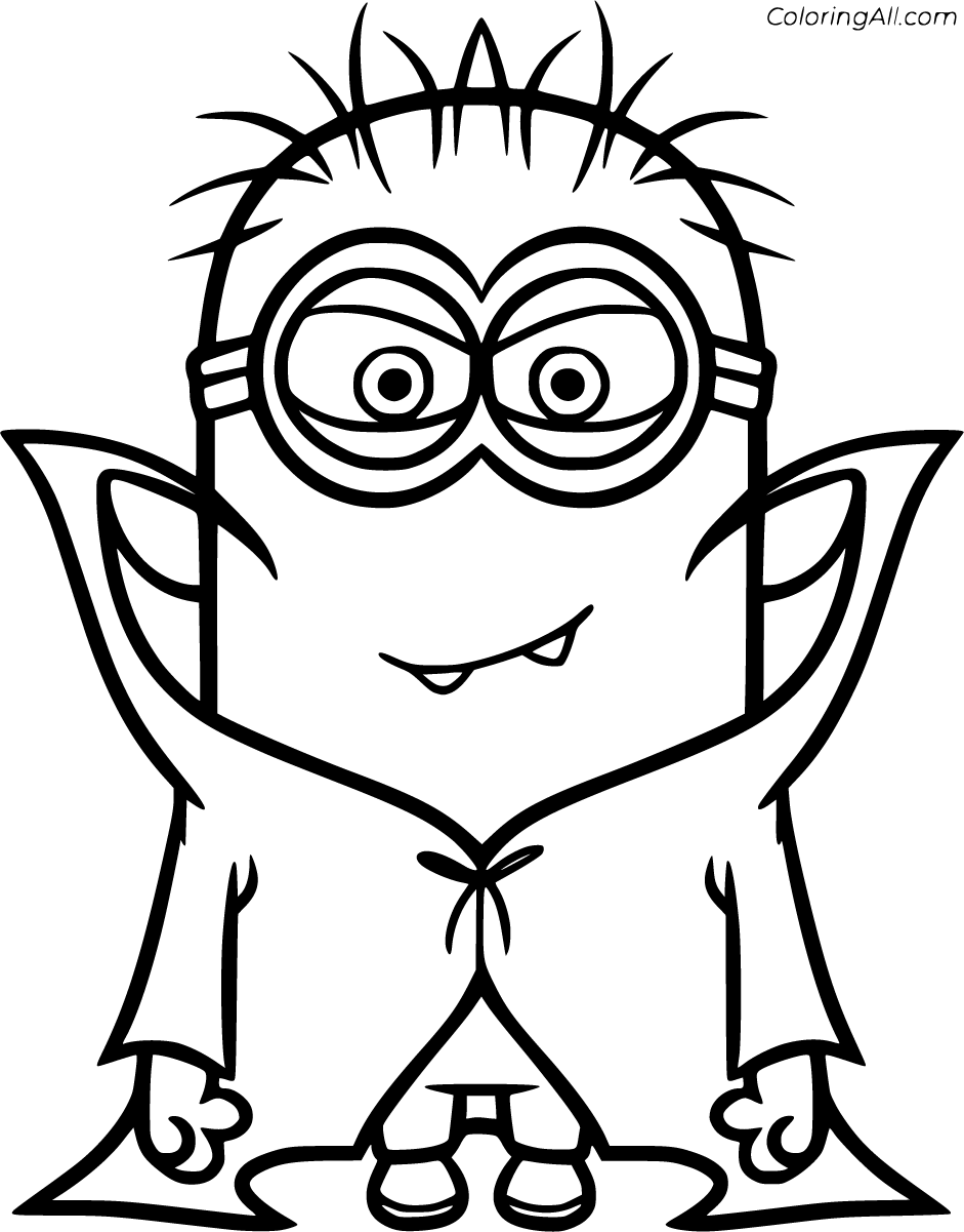 Halloween cartoons coloring pages