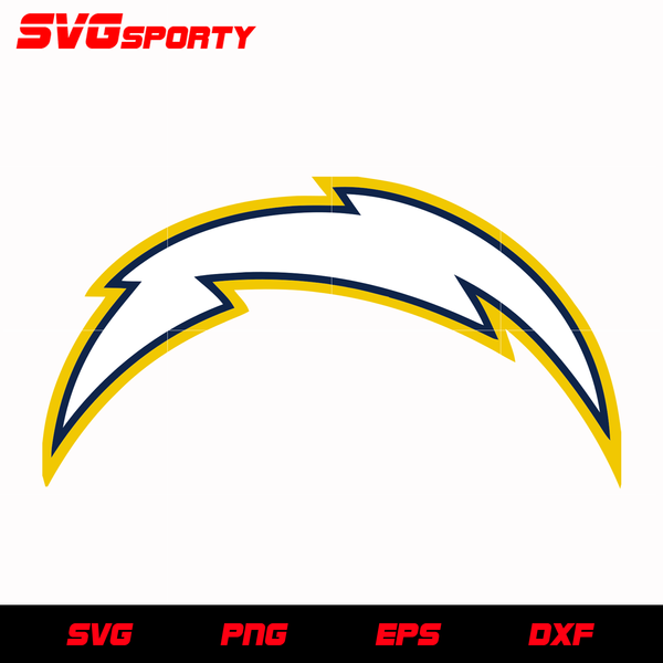 Los angeles chargers primary logo svg nfl svg eps dxf png digital â svg sporty