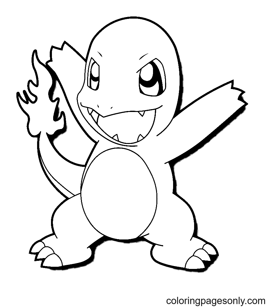 Charmander coloring pages