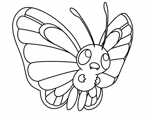 Pokemon butterfree coloring page turkau butterfly coloring page pokemon coloring pages coloring pages