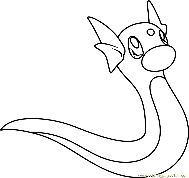 Dratini pokemon coloring pages pokemon coloring coloring pages