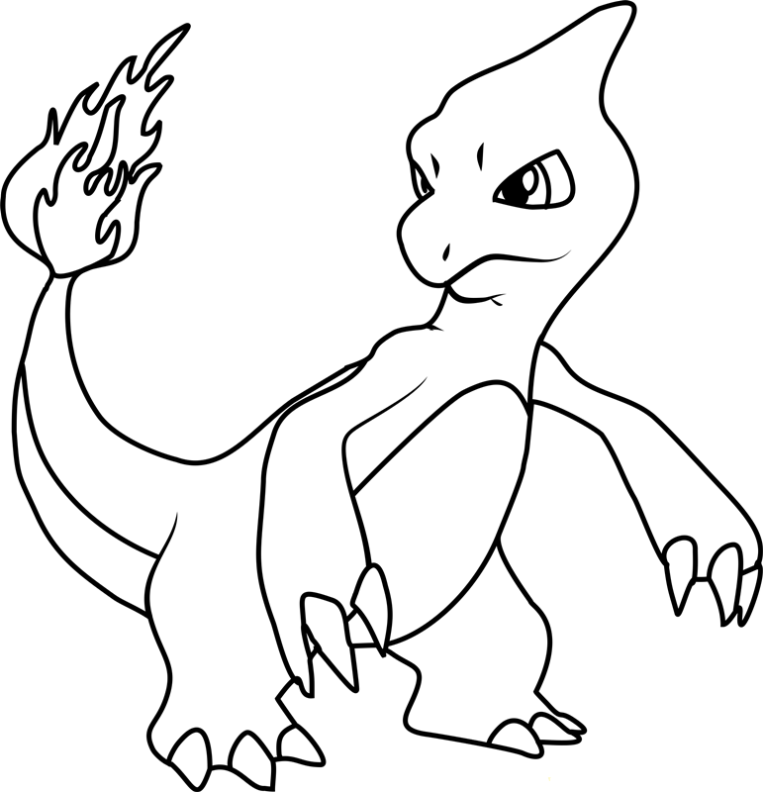 Charmander evolution coloring pages pokemon coloring pages pokemon coloring charmeleon pokemon