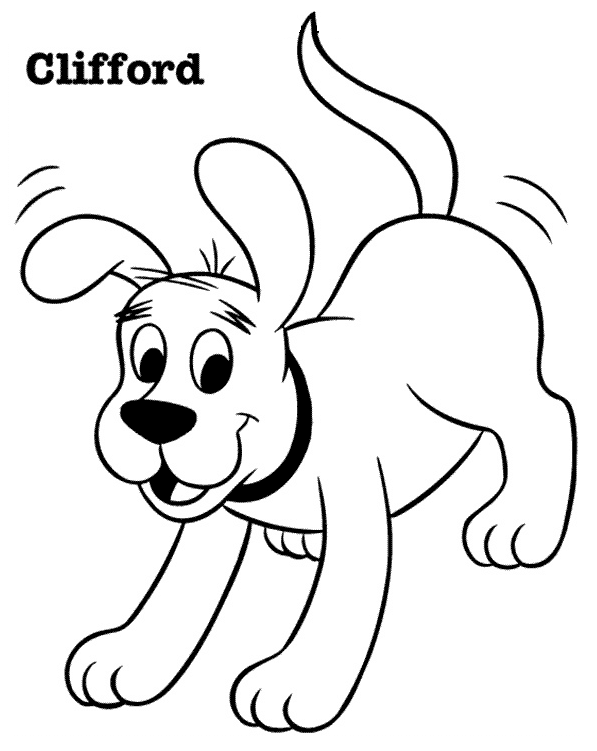 Clifford coloring pages printable for free download