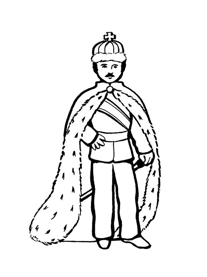 King and queen coloring pages