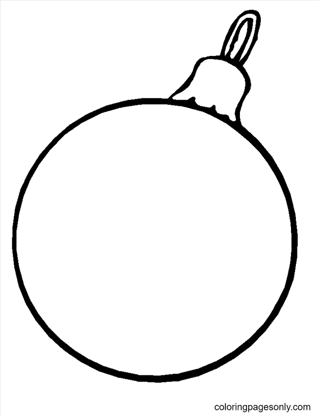 Christmas ornaments coloring pages printable for free download