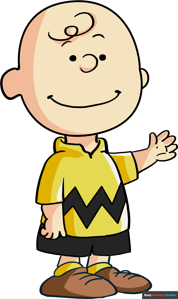 How to draw charlie brown