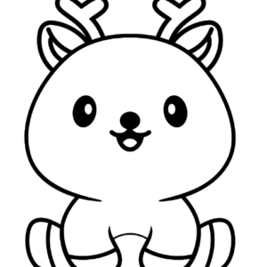 Deer coloring pages printable for free download