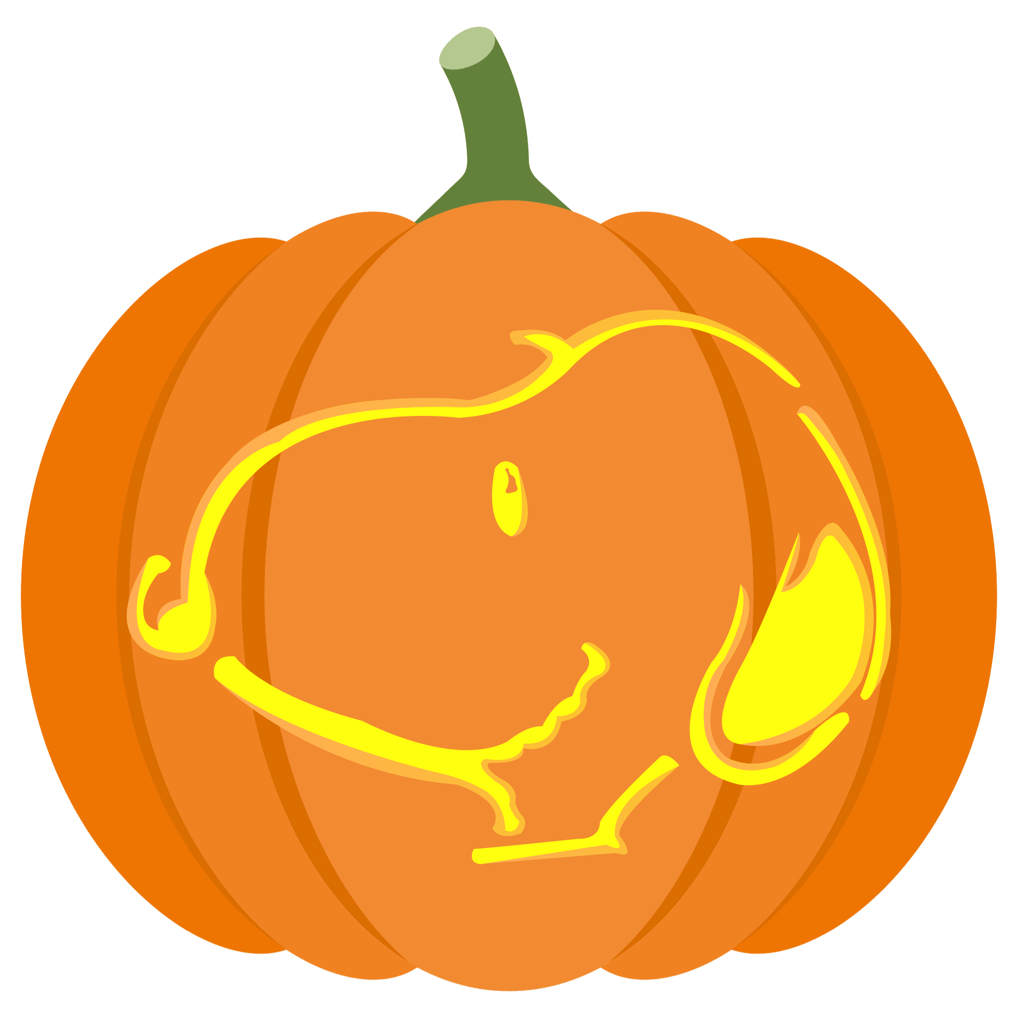 Cute snoopy pumpkin stencil free printable papercraft templates