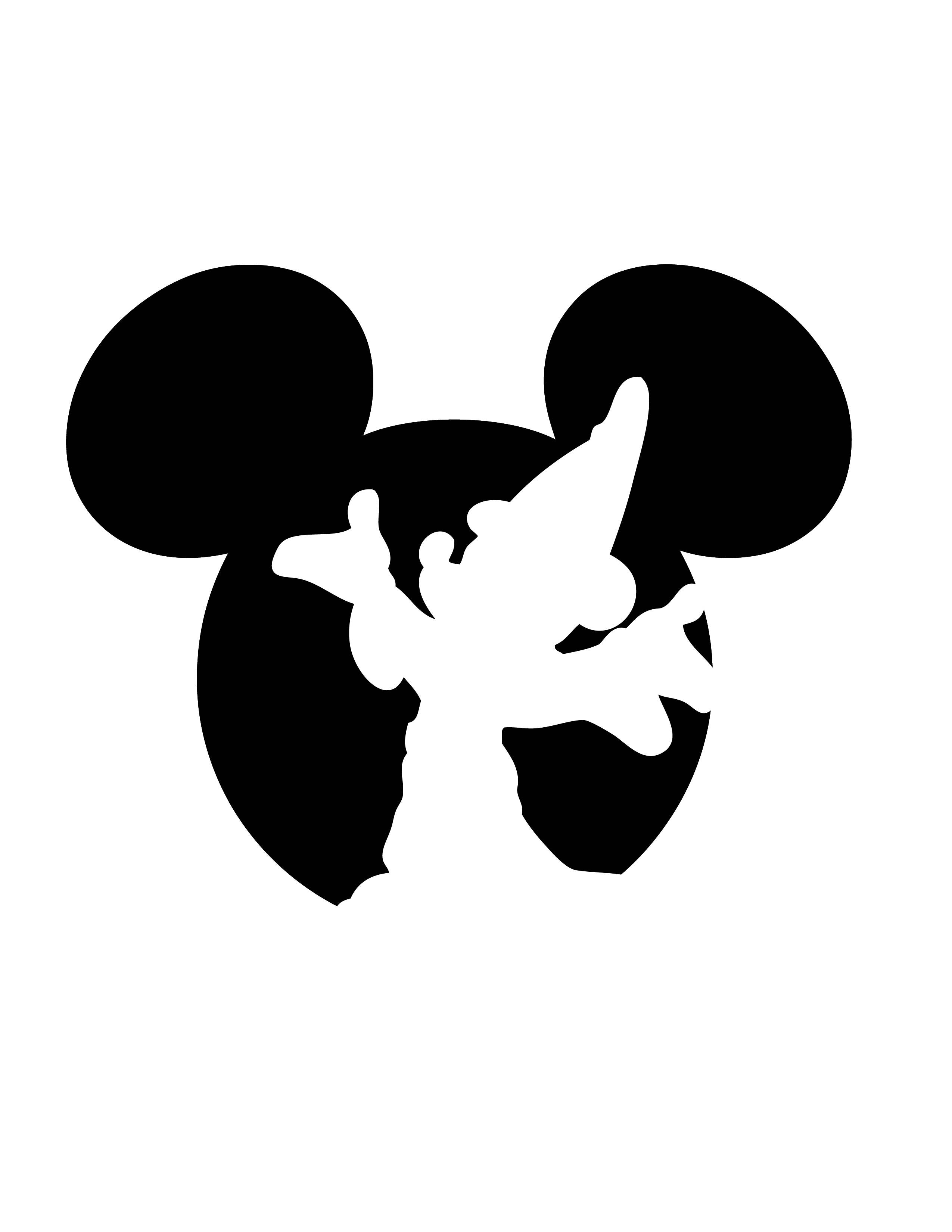 Mickey mouse fantasia free pumpkin stencil