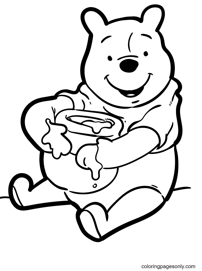 Winnie the pooh coloring pages printable for free download