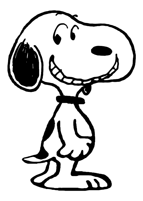 Snoopy smile greeting card by erik c link