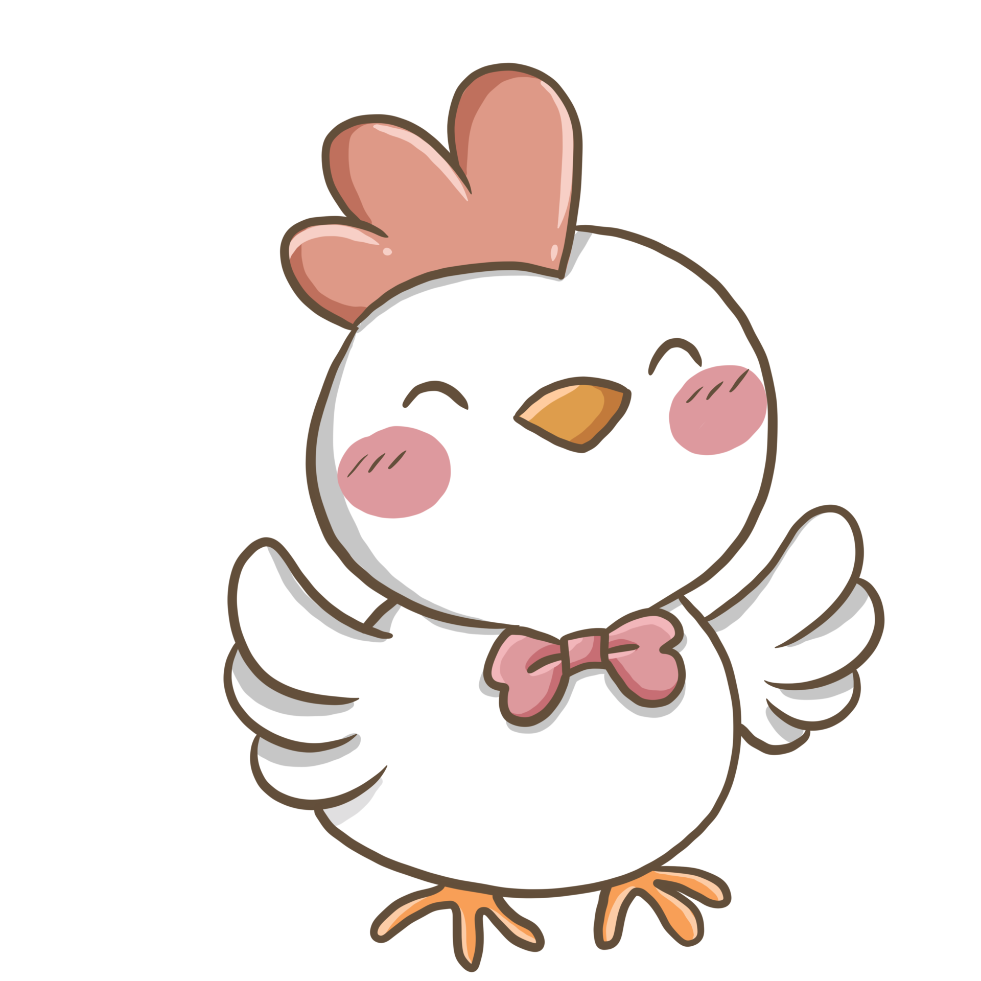 Free cartoon chicken doodle kawaii anime coloring page cute illustration drawing clipart character chibi manga â kawaii anime drawing clipart cartoon chicken