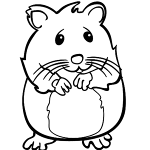 Hamster coloring pages printable for free download