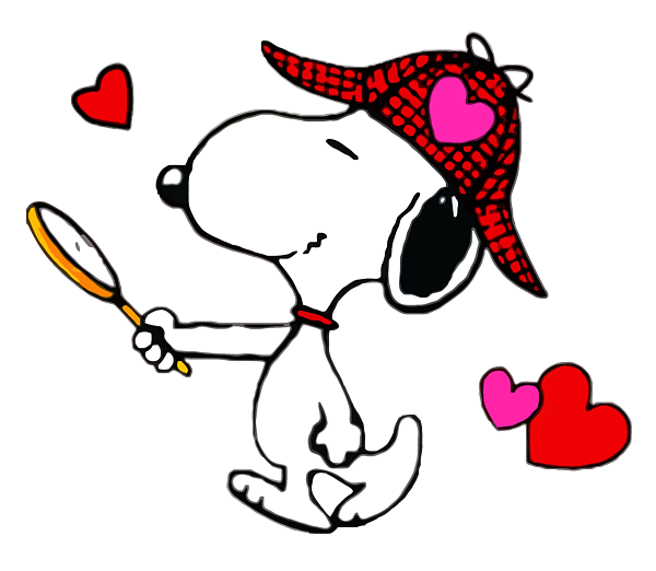 Snoopy love greeting card by patricia l sexton