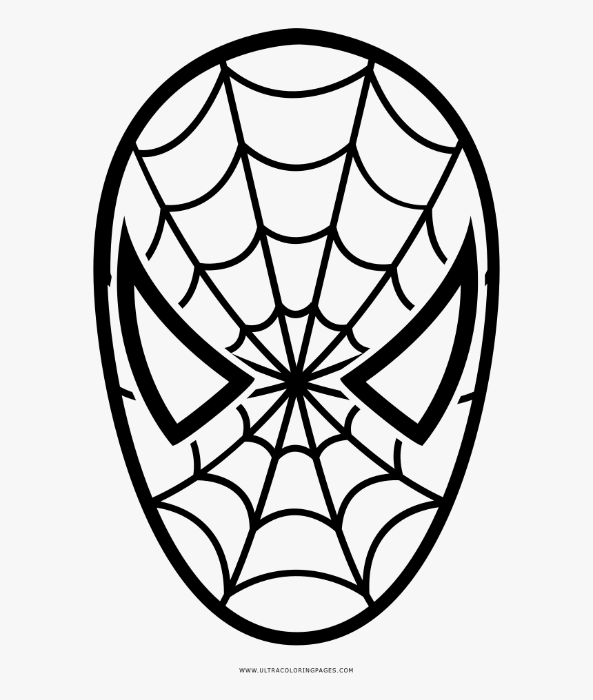 Spider man coloring page hd png download