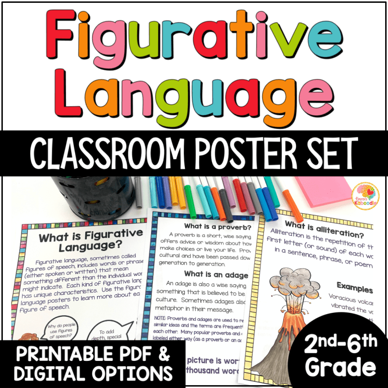 Free figurative language posters â kirstens kaboodle