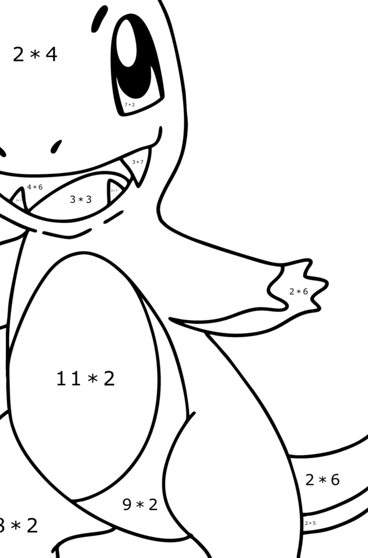 Pokãmon go charmander coloring page â online and print for free