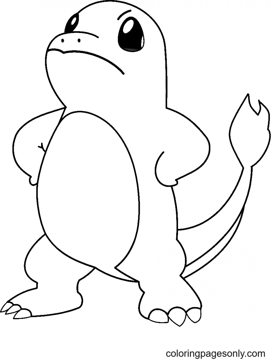 Charmander coloring pages