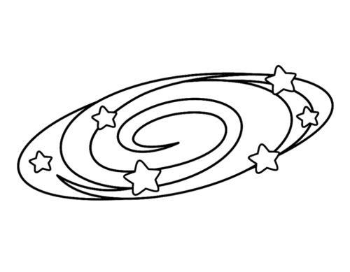 Milky way stars coloring page