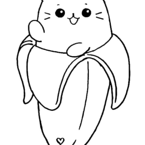 Bananya coloring pages printable for free download