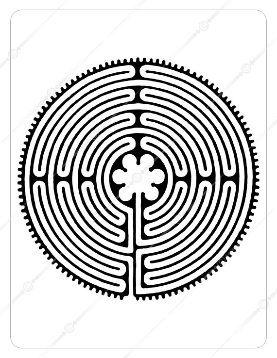The chartres cathedral finger labyrinth digital download packet