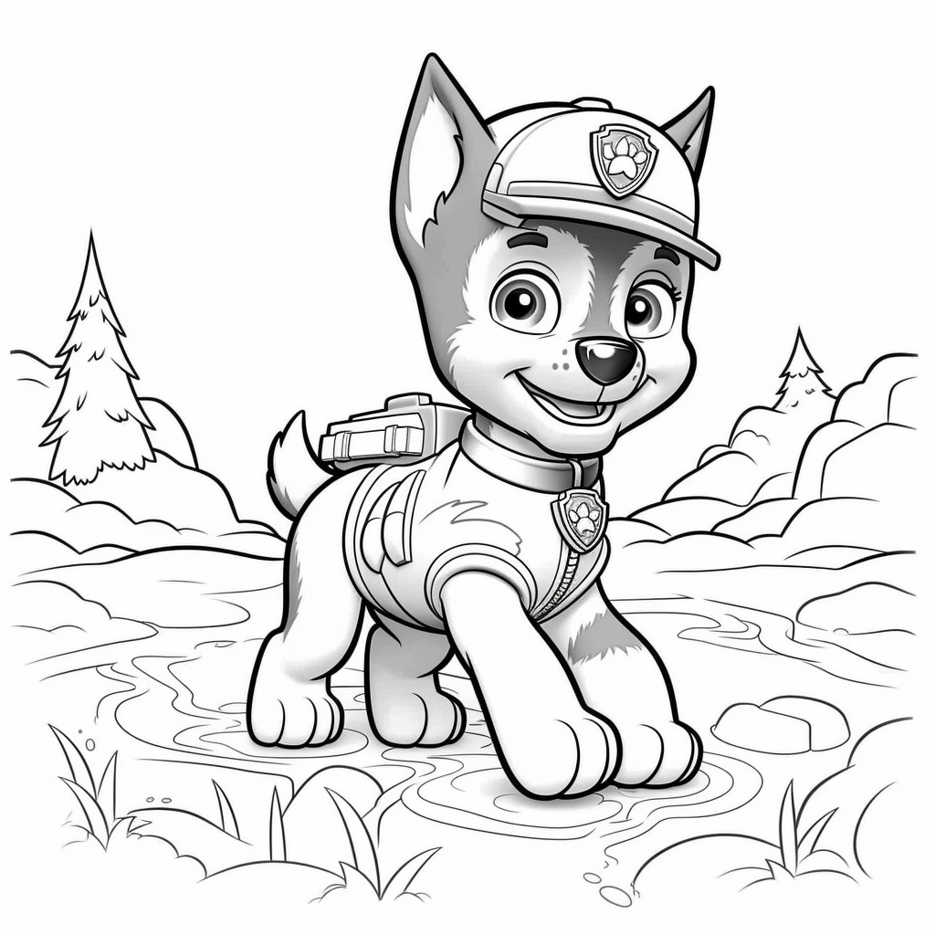 Free printable paw patrol coloring pages