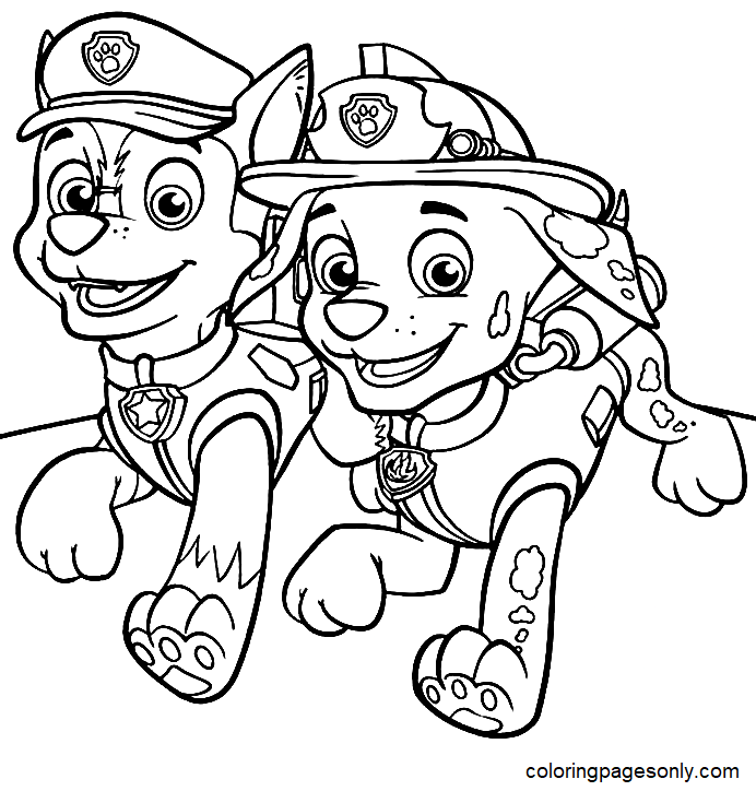 Paw patrol coloring pages