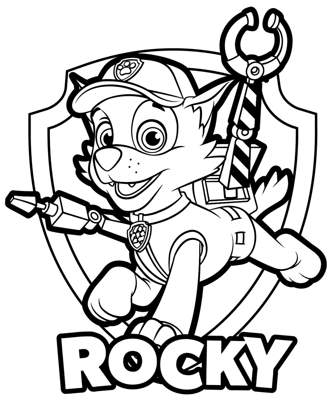 Printable coloring pages paw patrol coloring paw patrol coloring pages paw patrol rocky