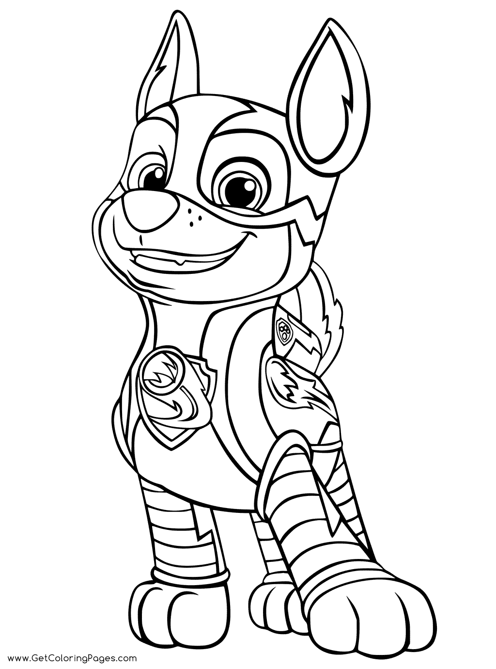 Paw patrol mighty pups coloring pages printable for free download