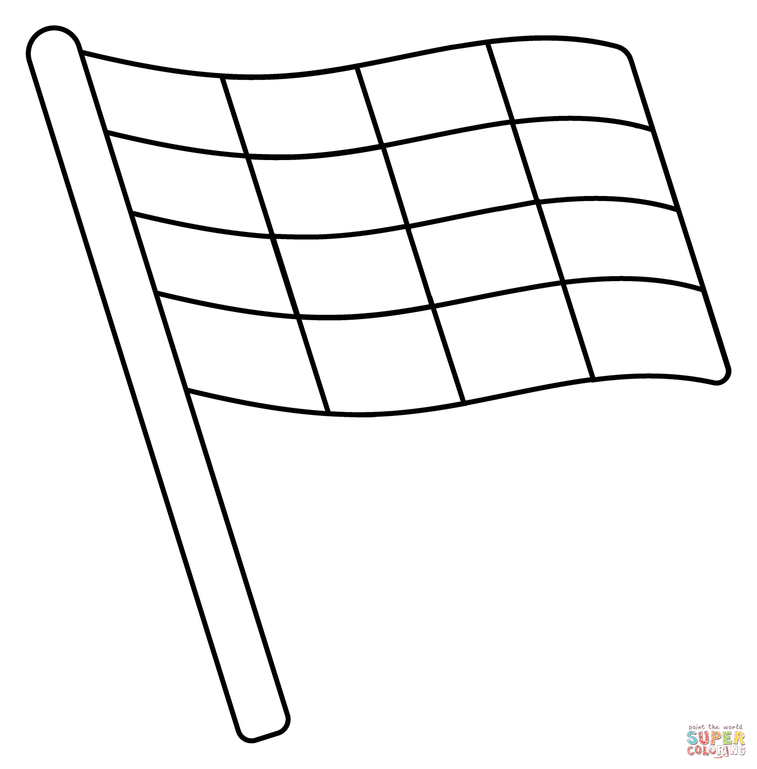 Chequered flag emoji coloring page free printable coloring pages