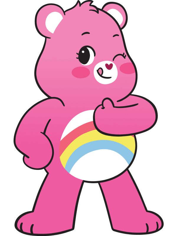 Care bears cheer bearâ die cut sticker â care bears shop