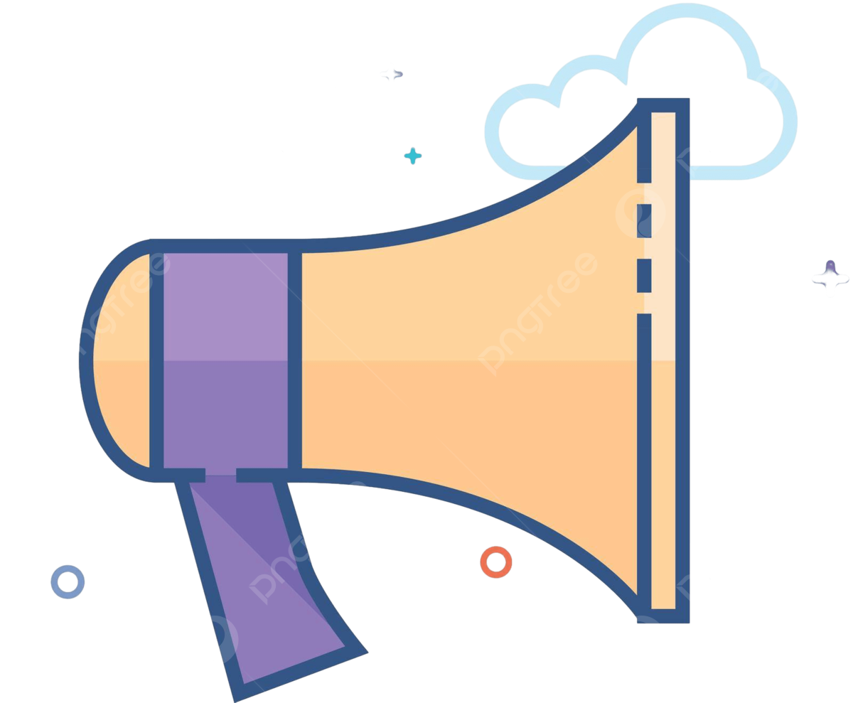 Flat color icon megaphone sign bullhorn illustration vector sign bullhorn illustration png and vector with transparent background for free download