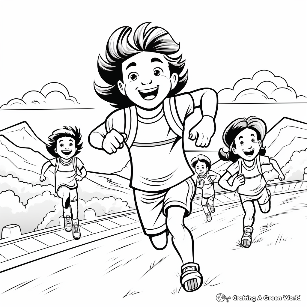 Field day coloring pages