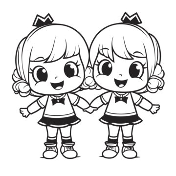 Cheerleader coloring page png transparent images free download vector files