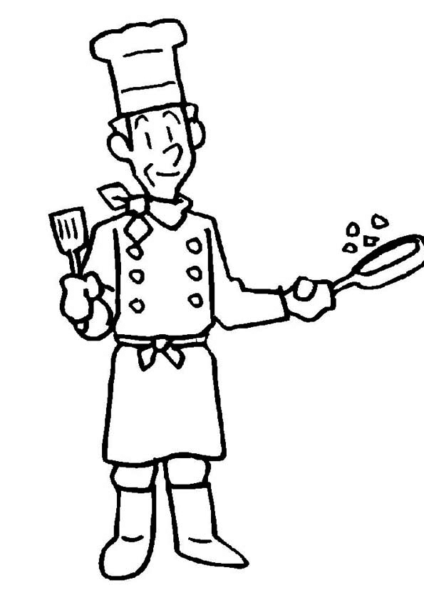 Coloring pages master chef in coloring pages