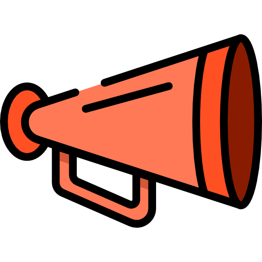 Megaphone special lineal color icon