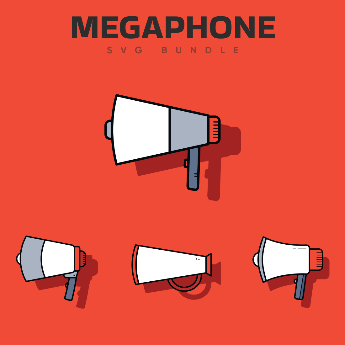 Cheer megaphone svg designs â