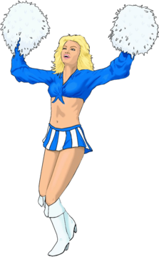 Cheerleader vector art png images free download on