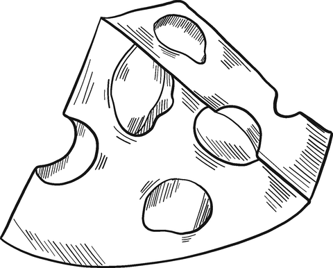 Cheese coloring page free printable coloring pages