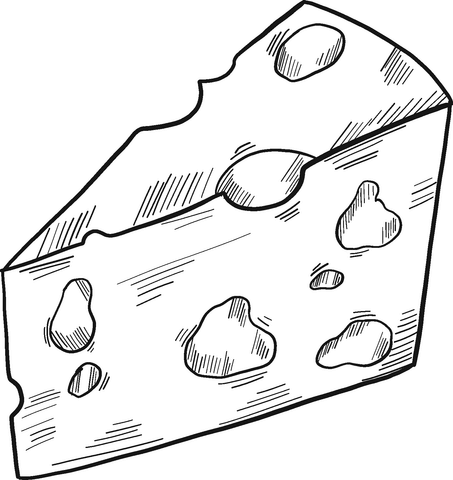 Cheese coloring page free printable coloring pages