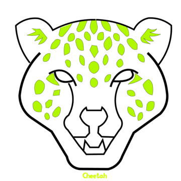 Cute cheetah head png transparent images free download vector files